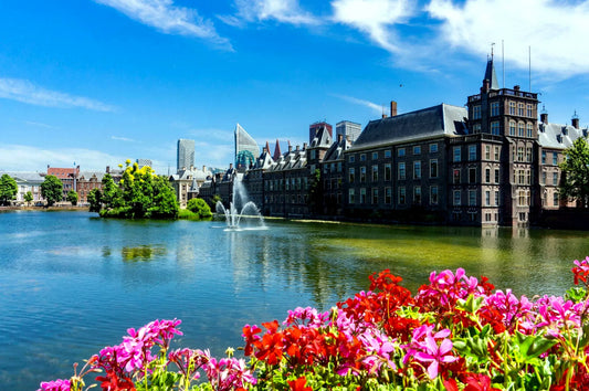 “Historic Binnenhof and Ridderzaal landmark in Den Haag, Netherlands – iconic city view used for furniture upholstery and meubelstoffering services in The Hague.”